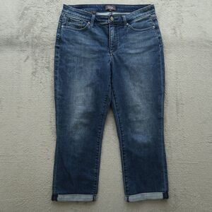 Not Your Daughters Jeans NYDJ Women's Size 8 Mid-Rise Cuffed Cropped 22" Inseam